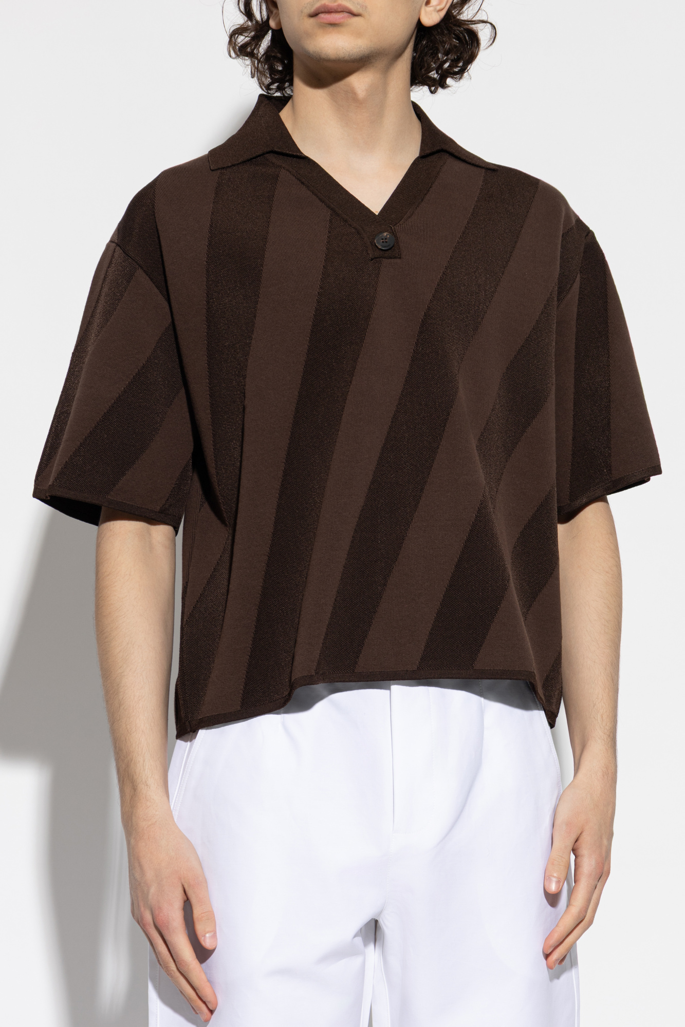 Jacquemus Polo shirt with striped pattern | Men's | Vitkac